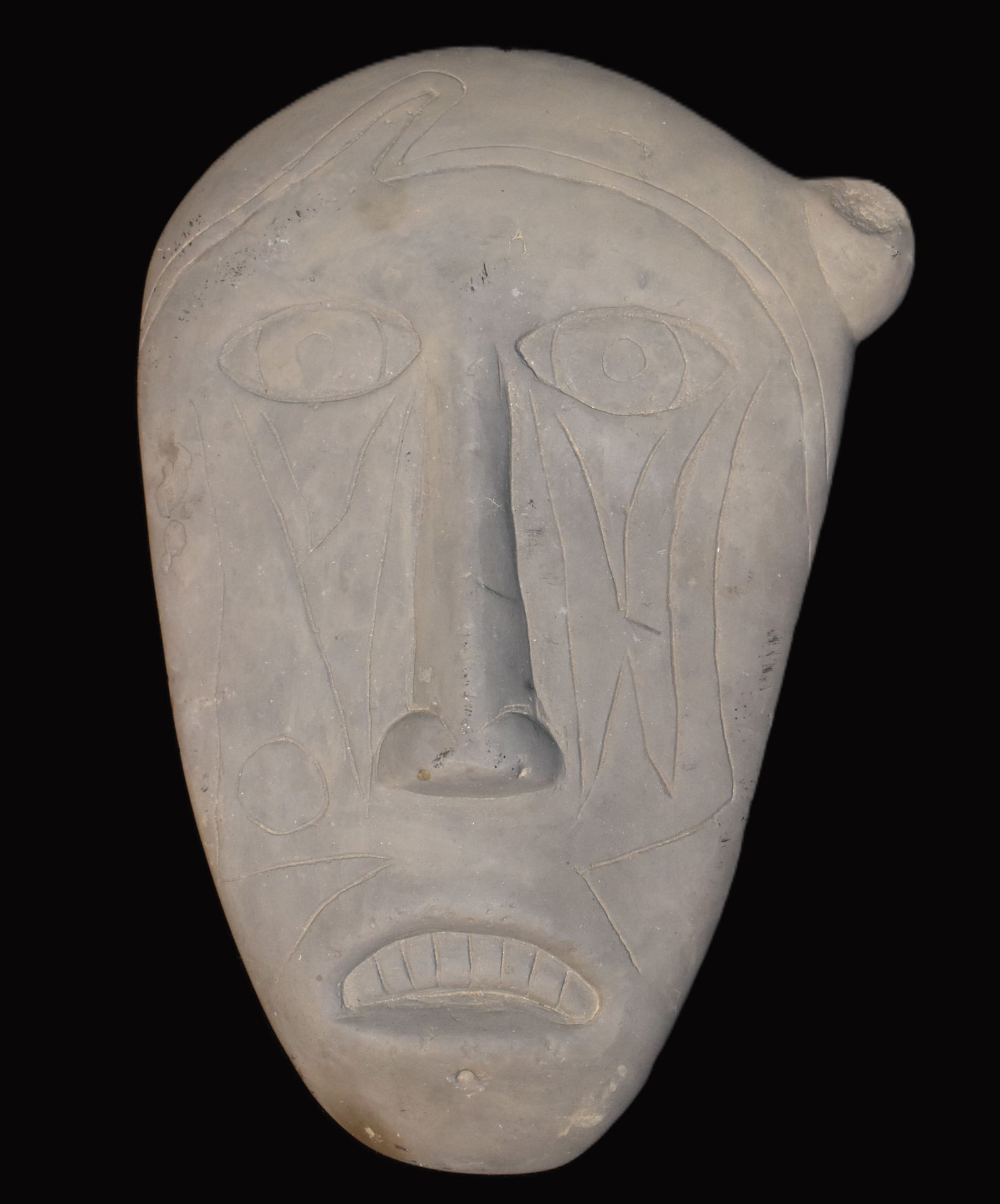 Large Stone Face or Mask - Modern Made of Stone (1 of 6)