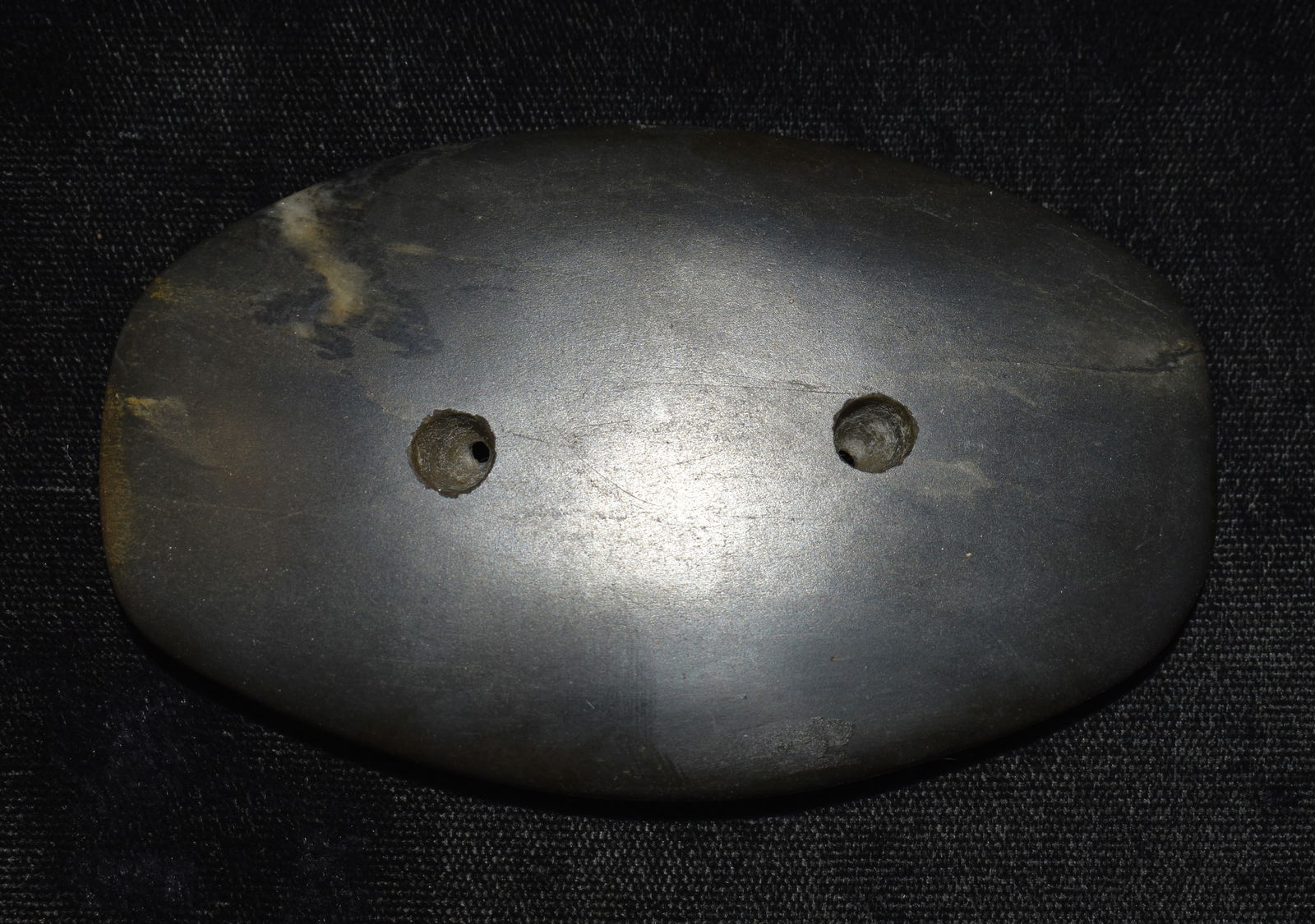 3 1/2" Black Quartz Gorget - Modern Made (1 of 7)