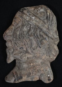 Vintage Cast Iron What's on a Man's Mind Erotic Art 5 1/2".