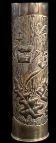 WW1 Trench Art Mortar Shell 11 5/16" Tall.
