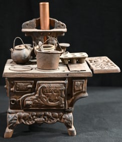 Crescent Cast Iron Stove Toy Salesman Sample.