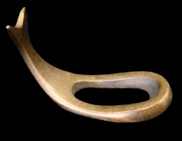Mid 20th Century Pipe Stand by Carl Abbock depicting a brass whale.