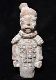 5 1/4" Chinese Terracotta Pottery Warrior - Age unknown