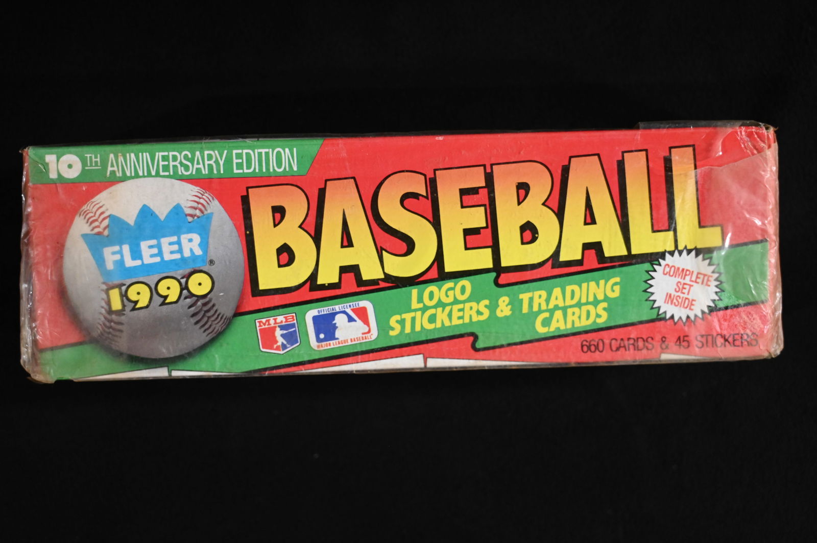 1990 Fleer Baseball Cards Collector Set "Sealed" 10th Anniversary Edition. (1 of 3)