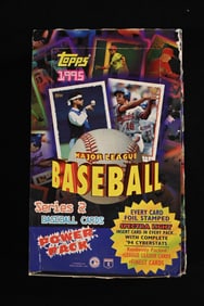 1995 Topps Baseball Cards 27 unopened packs Series 2 with contents of 3 open packs.