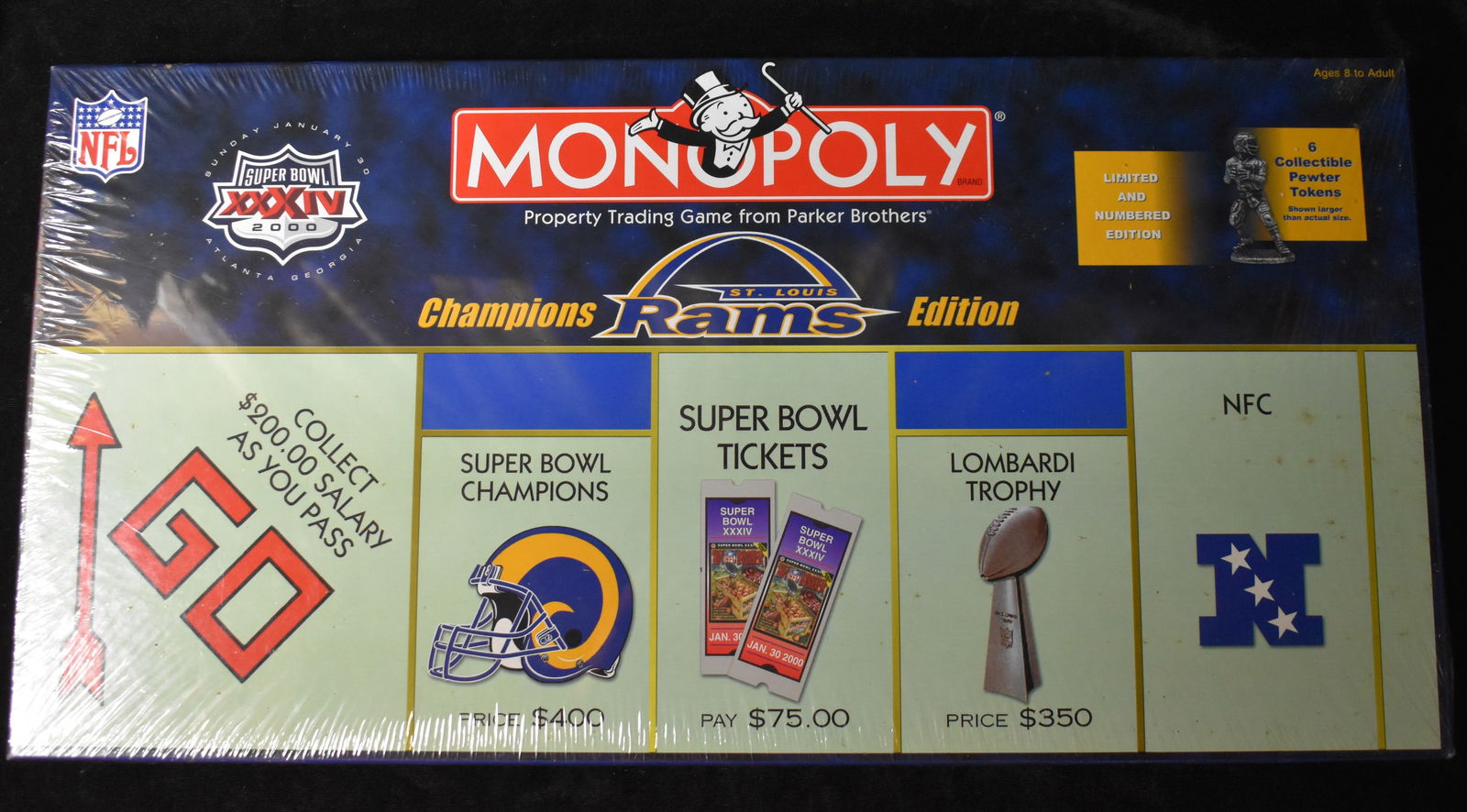 Monopoly St. Louis Rams Collector's Edition - New Factory Sealed 2000 (1 of 3)