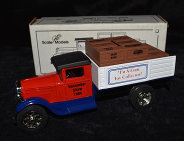 Scale Models 1/34 Die-Cast Bank Stake Truck With Newspapers New