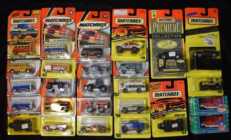 26 Vintage 1990's Matchbox 1:64 Scale Diecast Cars