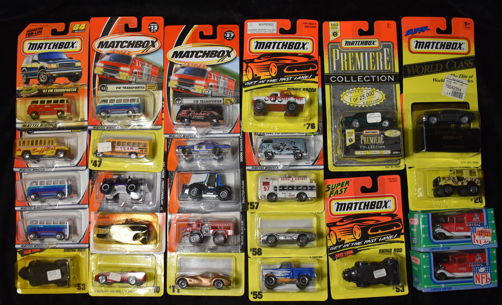 26 Vintage 1990's Matchbox 1:64 Scale Diecast Cars: 26 Vintage 1990's Matchbox 1:64 Scale Diecast Cars. New in their original cards.