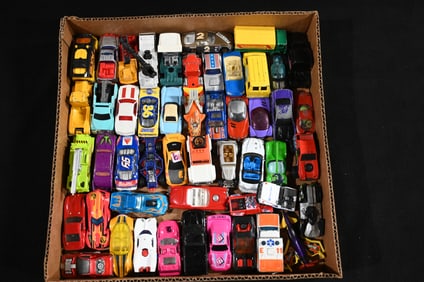 Approx. 50 Vintage Diecast Cars Hot Wheels, Matchbox, and More. Please see pictures for condition