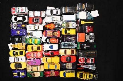 Approx. 50 Vintage Diecast Cars Hot Wheels, Matchbox, and More. Please see pictures for condition