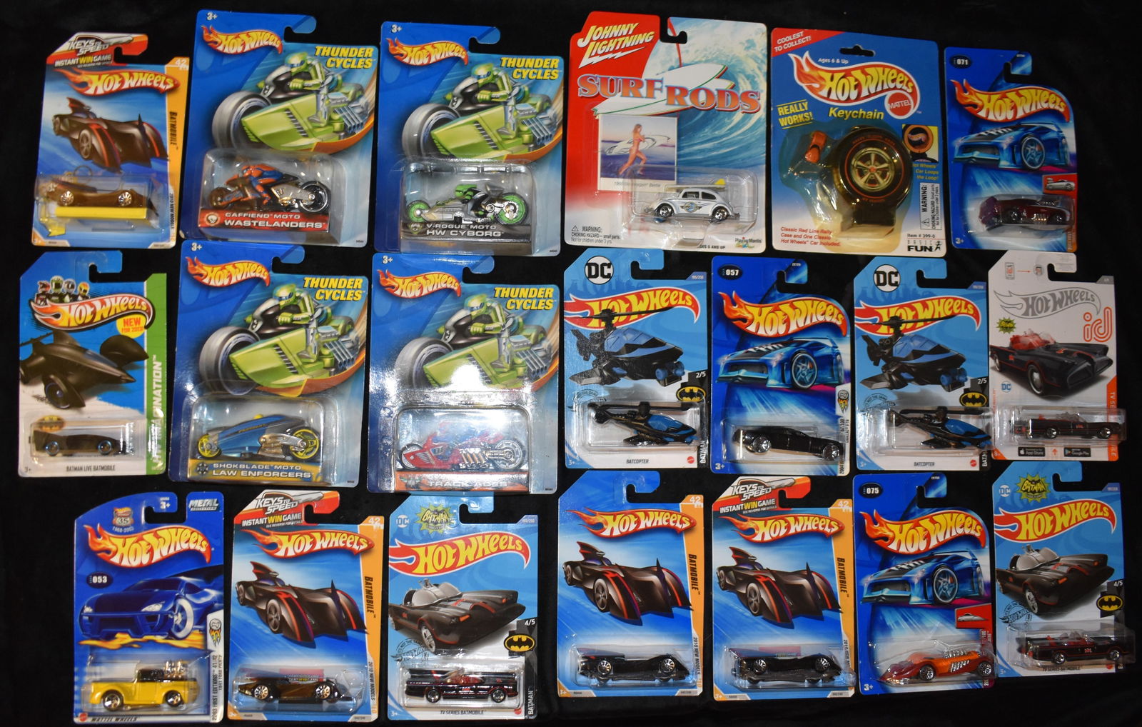 Vintage Hot Wheels, Johnny Lightning 19 Car Assortment & a Keychain - Late 1990's to Early 2000's (1 of 3)
