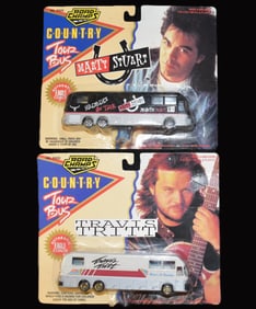 Vintage 1993 Travis Tritt & Marty Stuart Tour Bus Diecast 1:64 Scale Diecast Cars by Road Champs