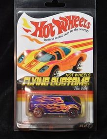 2003 HOT WHEELS FLYING CUSTOMS 70s VAN #4 10574 of 12500 Made NIB