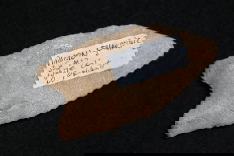 2 7/8" Dalton SE Missouri, Ryan Keele COA Ex: Walt McIntyre Collection.: 2 7/8" Dalton SE Missouri, Ryan Keele COA Ex: Walt McIntyre Collection. Made out of Quartzite.