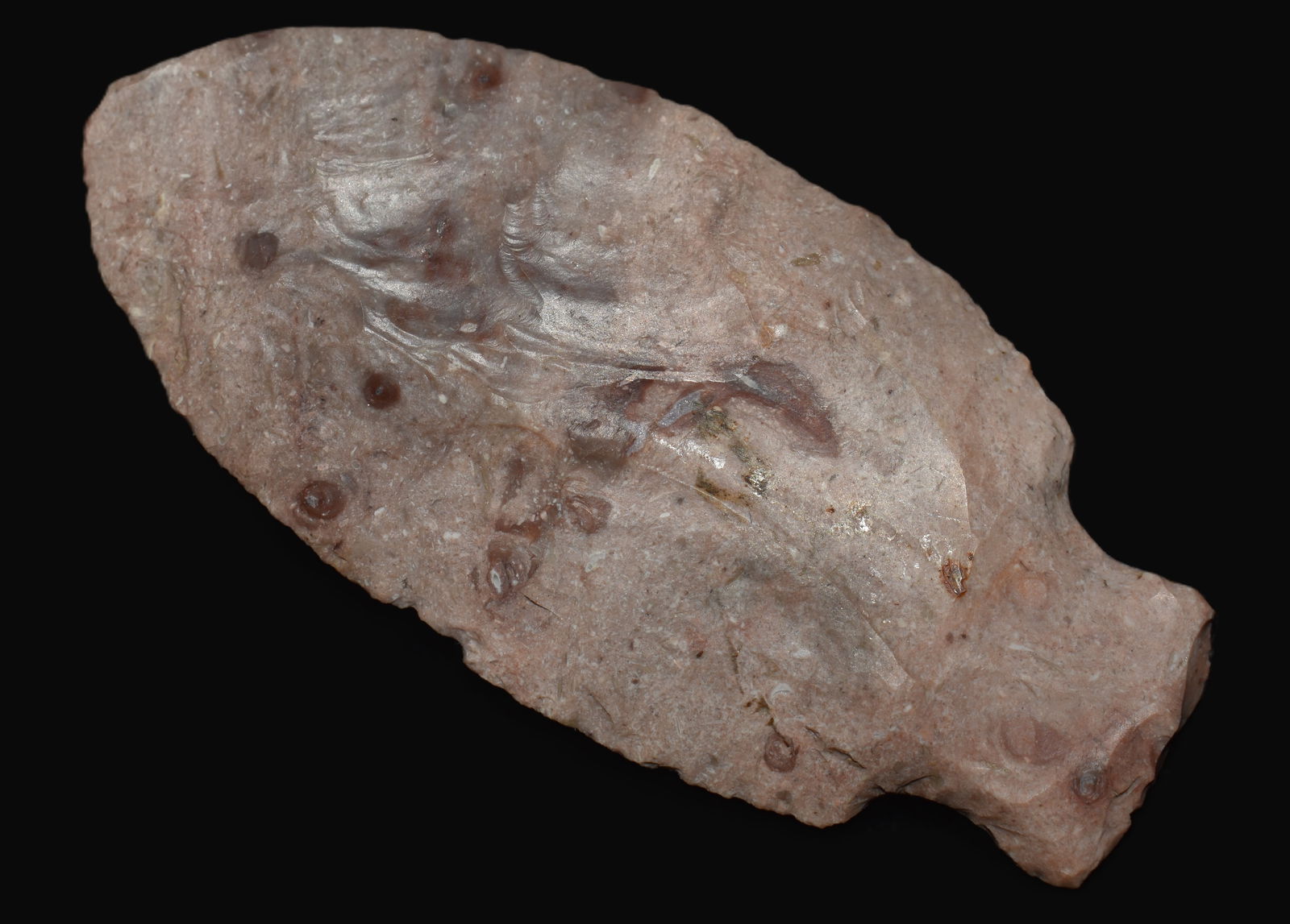 2 7/8" Colorful and Wide Bottleneck found in Peoria County, Ill (1 of 9)