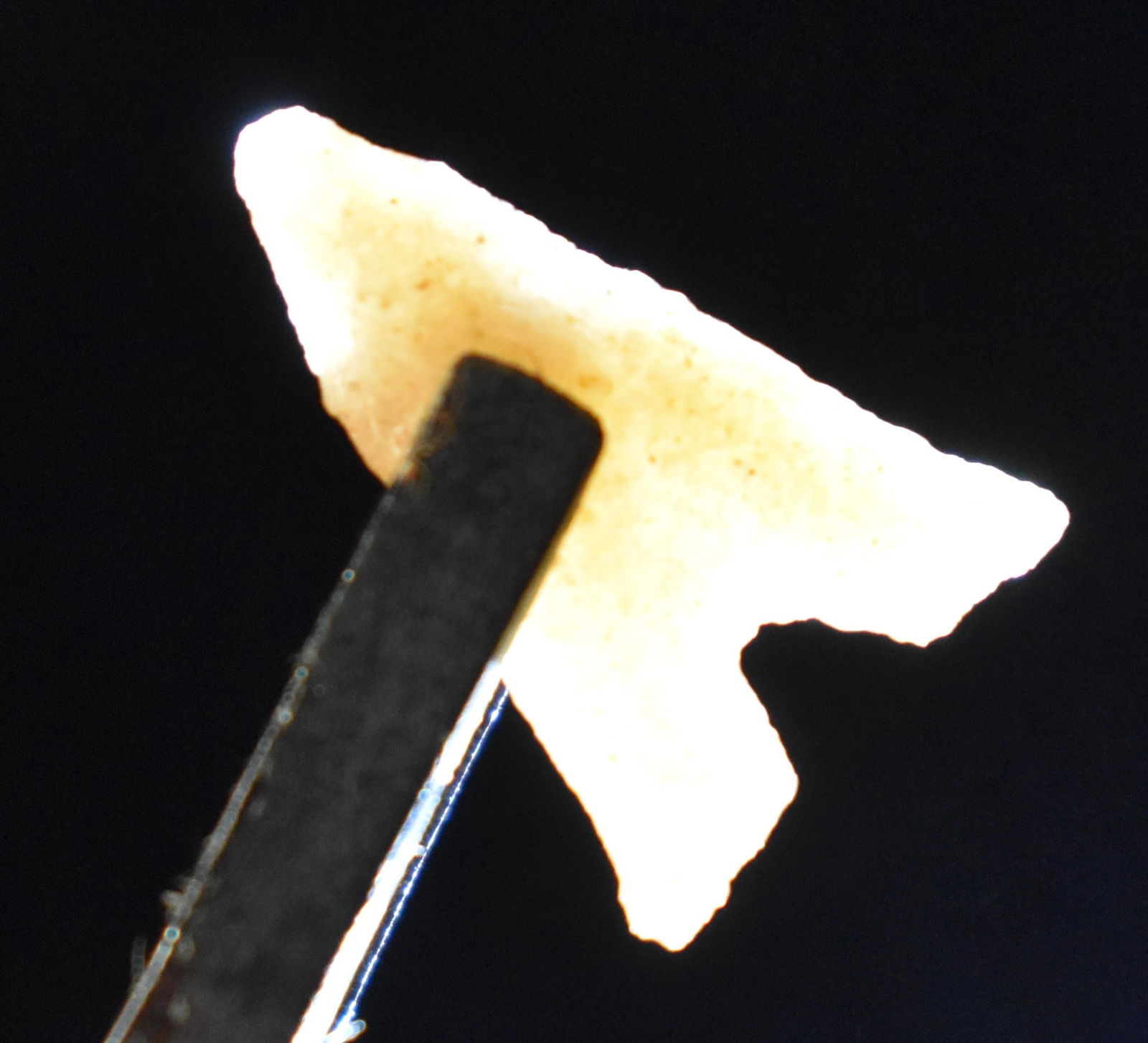 3/4" West Texas Gem Point - Garza Basal Notch Arrowhead Made of Agate (1 of 7)