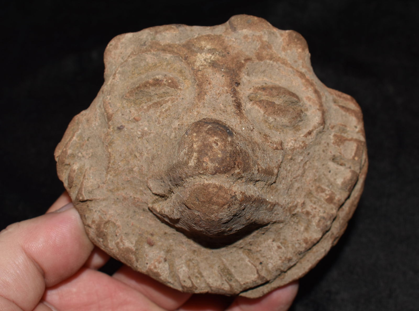 Pre Columbian Mayan Pottery Effigy Head (1 of 6)