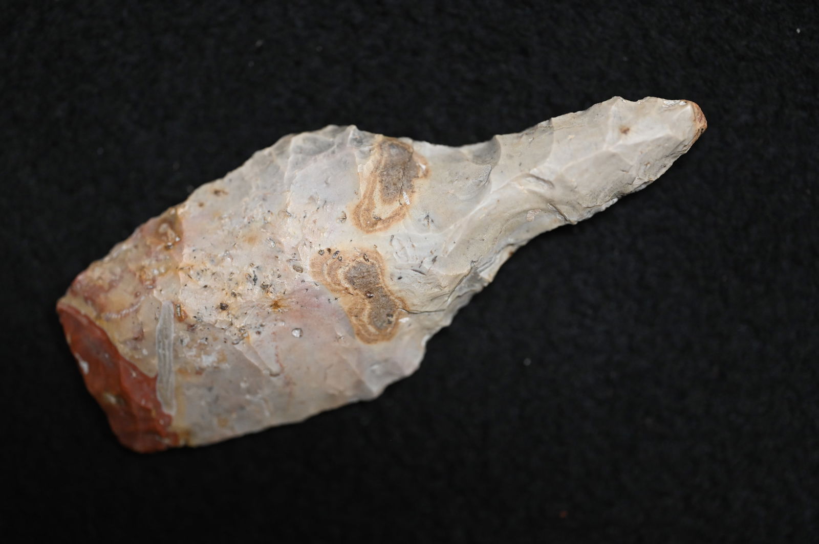 3 3/16" Sedalia Drill Found in Saline Co. Missouri.  Made out of Marshall Chert with good color Ex: (1 of 6)