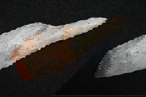 3 3/16" Sedalia Drill Found in Saline Co. Missouri. Made out of Marshall Chert with good color Ex:: 3 3/16" Sedalia Drill Found in Saline Co. Missouri. Made out of Marshall Chert with good color Ex: Ray Arnett Collection.