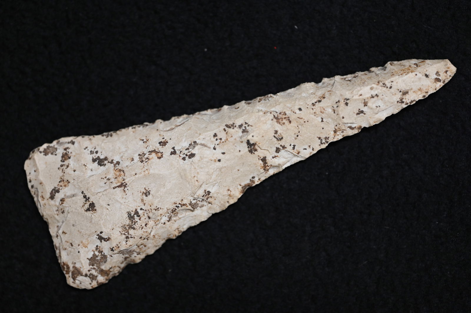 4 1/2" Stanfield Knife Found in Saline Co. Missouri Ex: George Wolf Collection.  Covered in no (1 of 6)