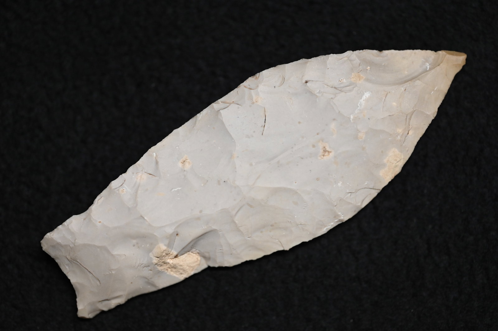 4 1/4" Sedalia Arrowhead Found in Saline Co. Missouri Ex: George Wolf Collection.: 4 1/4" Sedalia Arrowhead Found in Saline Co. Missouri Ex: George Wolf Collection.