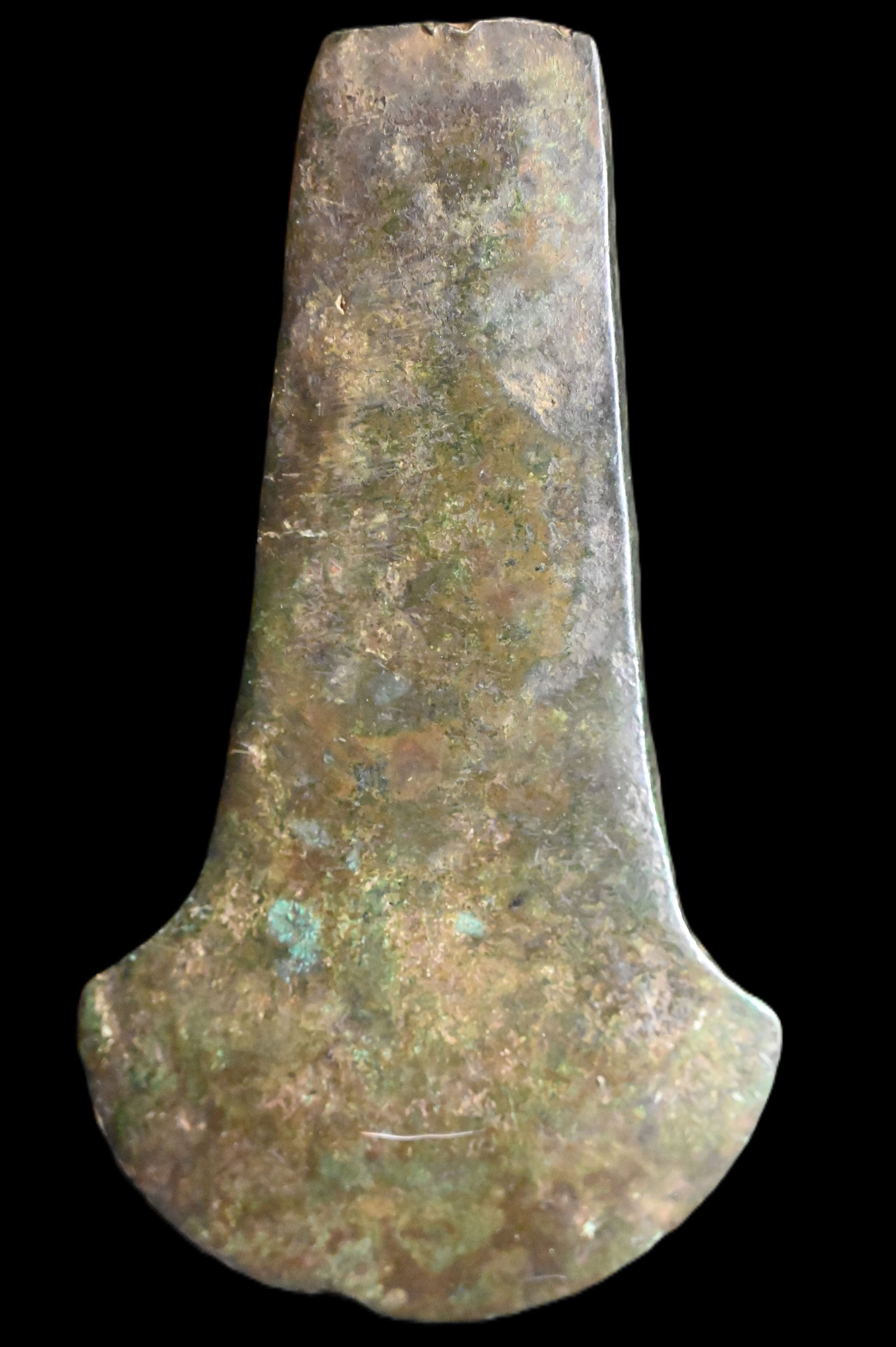 6 1/2" Copper Celt. Copena Culture of The Hopewell Tradition.  Ex: Vernon Harris Collection. 3 1/2" (1 of 10)