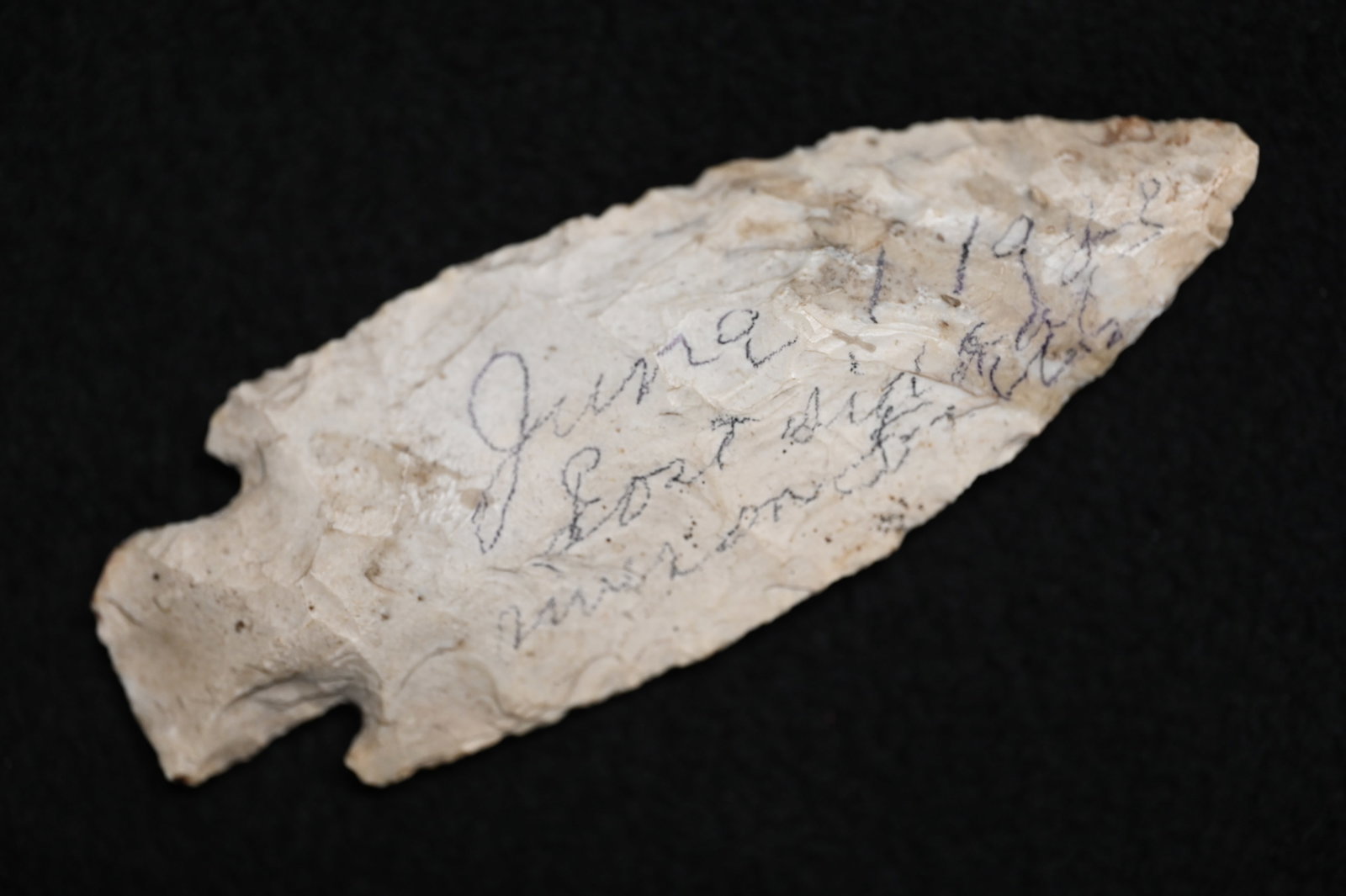 4" Hardin Found in MO/IL, Rogers COA Ex: Kent Hollabaugh Collection.: 4" Hardin Found in MO/IL, Rogers COA Ex: Kent Hollabaugh Collection.