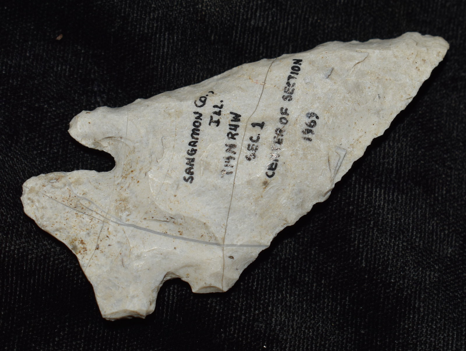 2 7/8" Thebes found in Sangamon County, Ill: 2 7/8" Thebes found in Sangamon County, Ill