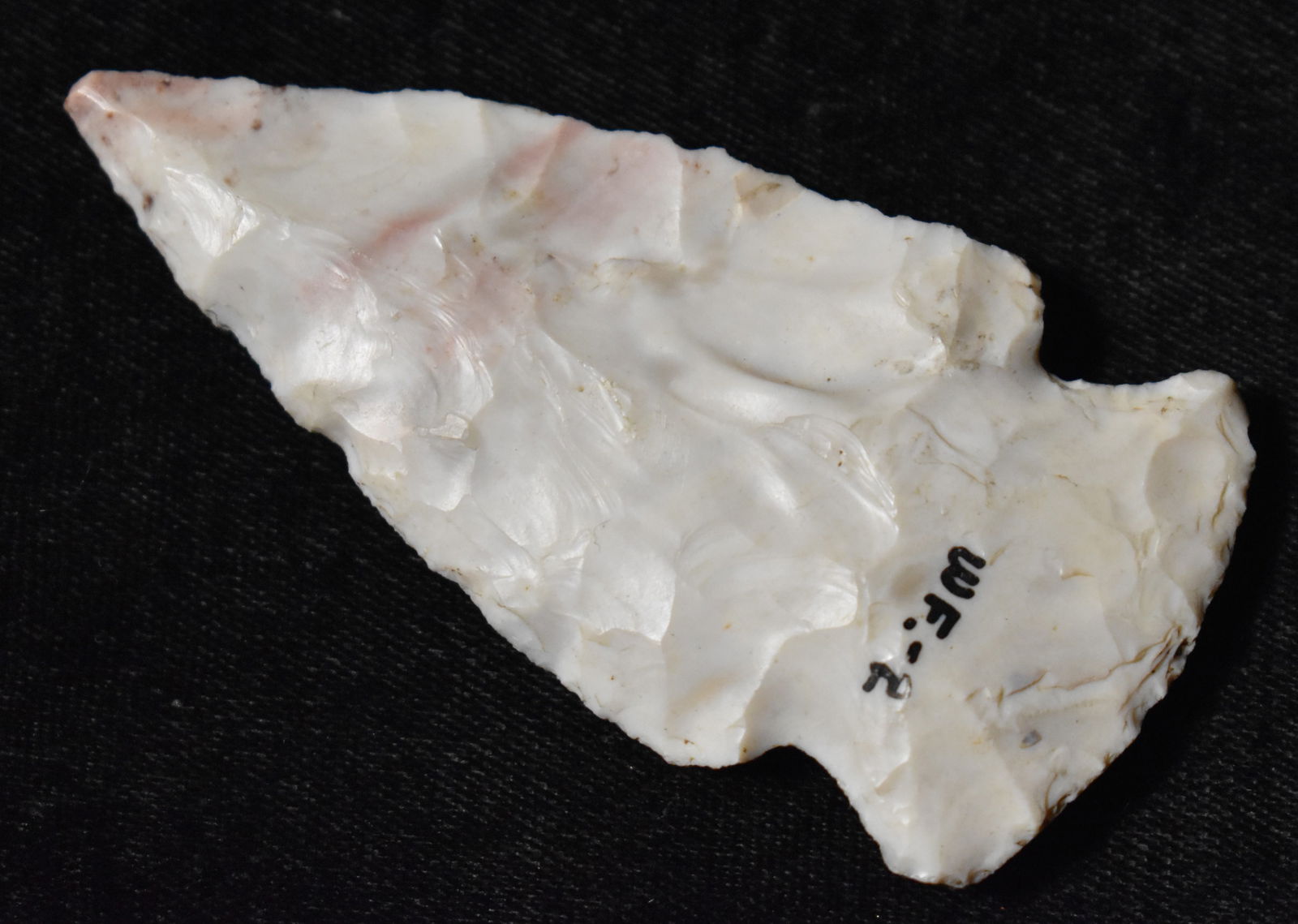 3" Pink Burlington Hopewell Arrowhead found in Woodford County, Ill (1 of 9)