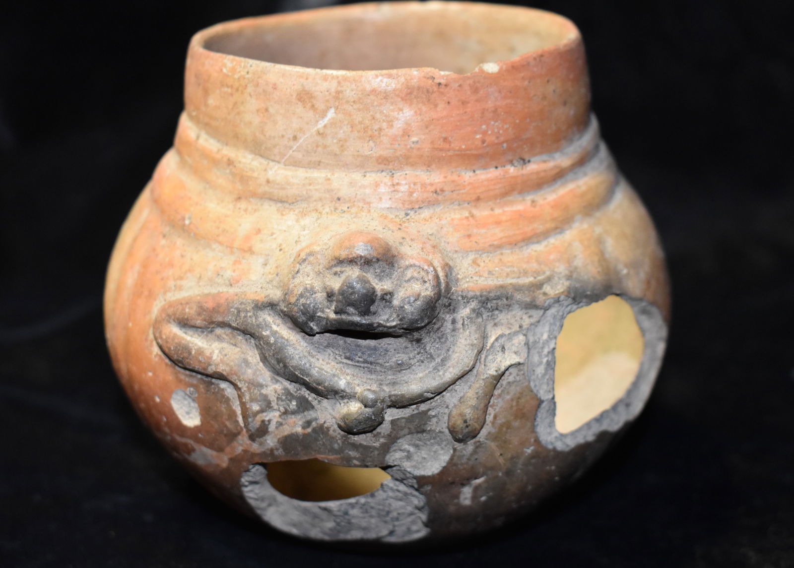 Pre-Columbian Mayan Effigy Pottery Vessel 300 BC Positive Oxygen Plumbate (1 of 7)