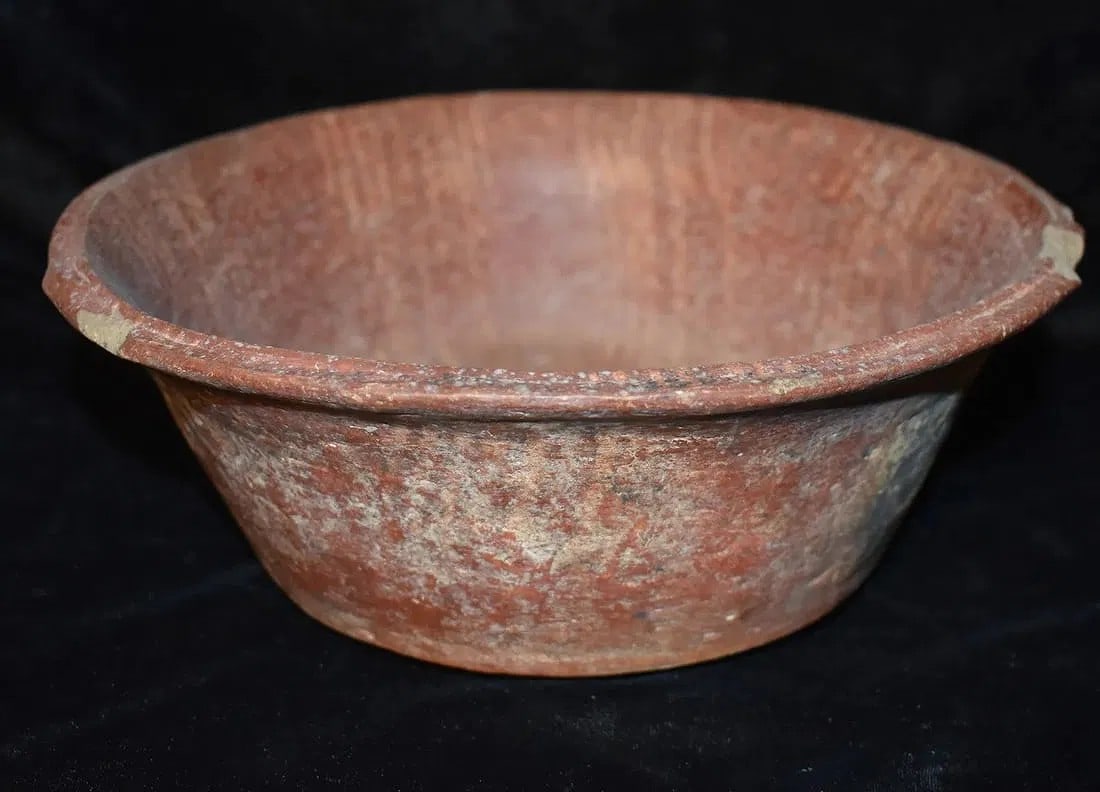 Pre-Columbian Mayan Colorful Hand Painted Polychrome Pottery Serving Bowl (1 of 11)