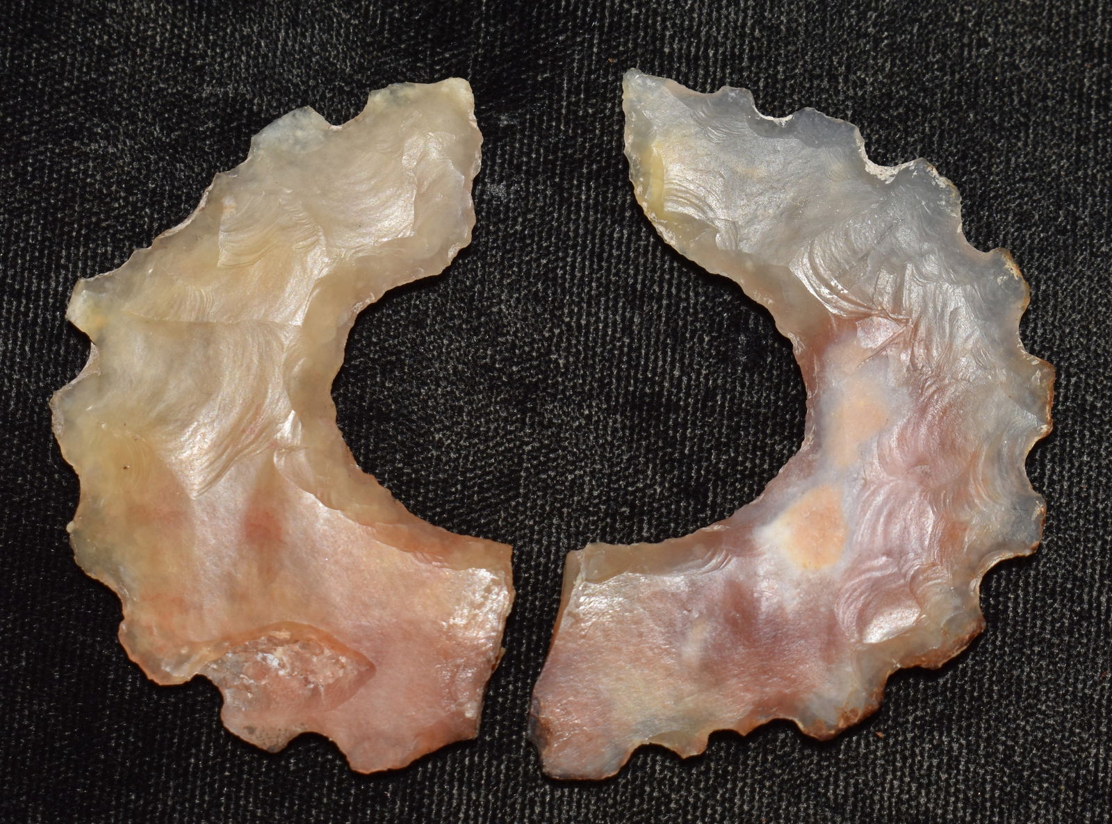 Pre-Columbian Mayan Nose Ring Eccentric (in two pieces) (1 of 7)