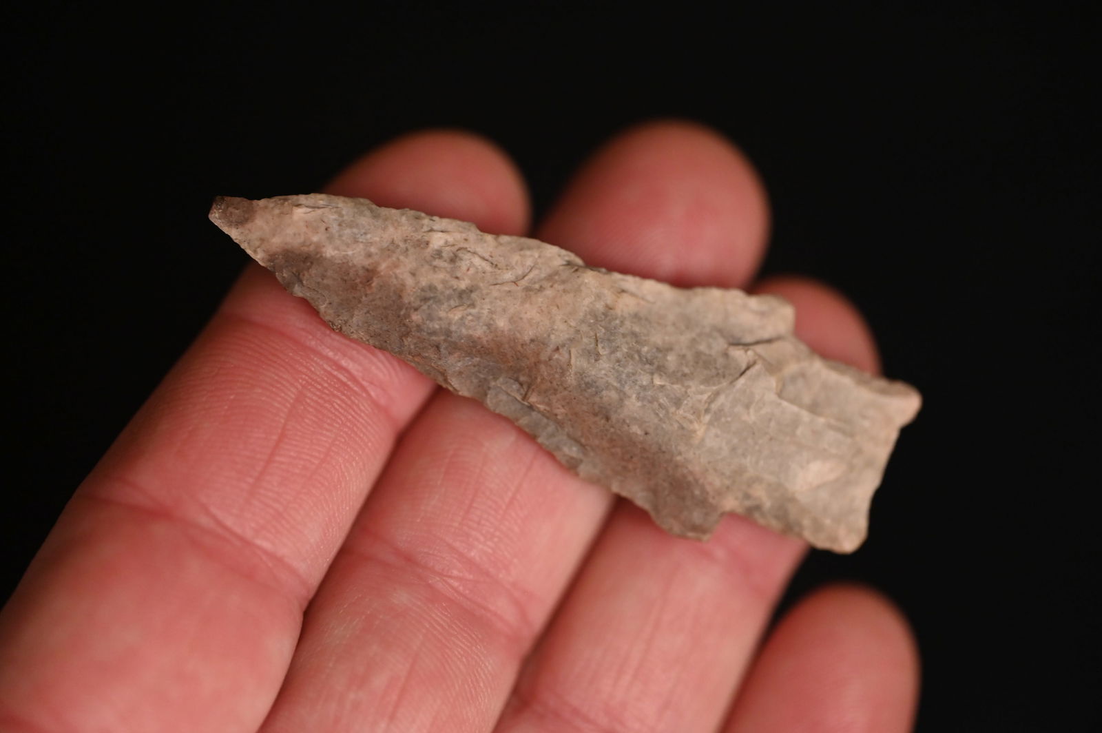2 3/4" Colorful Stone Square Stem Arrowhead Found in St. Charles Co. Missouri. (1 of 8)