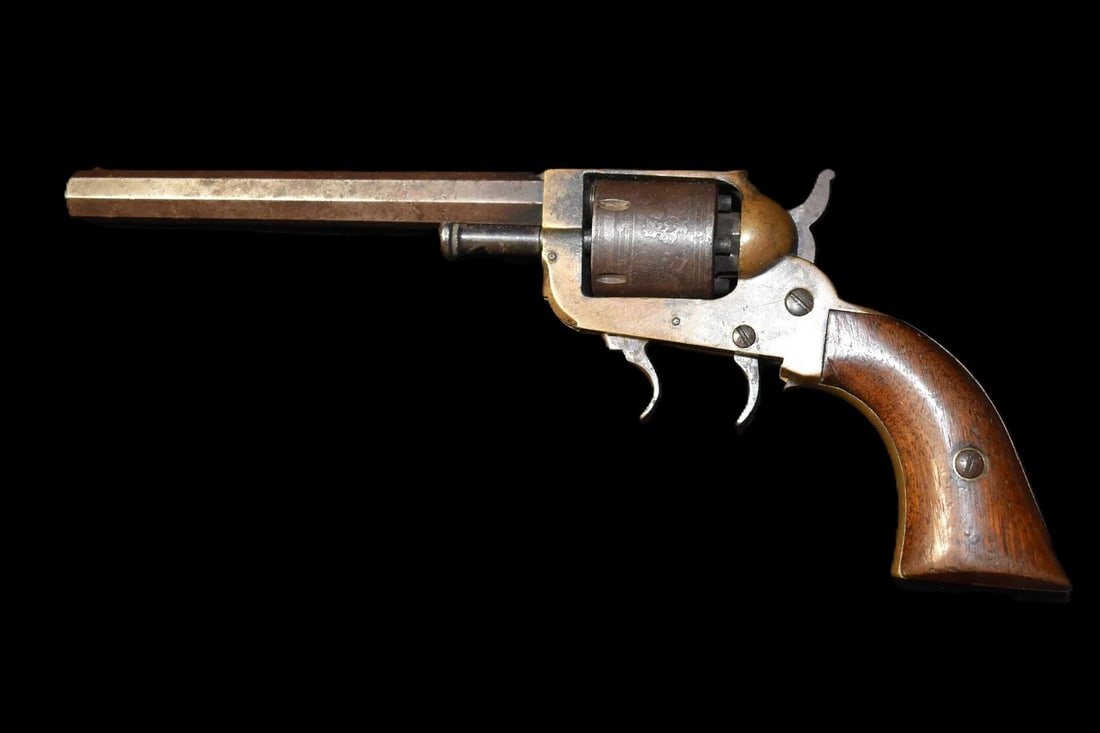 Extremely Rare 1852-1854 Two Trigger Pocket Revolver by E. Whitney & Co. 1 of 650 Made w/ a Bronze: Extremely Rare 1852-1854 Two Trigger Pocket Revolver by E. Whitney & Co. 1 of 650 Made w/ a Bronze Frame. Whitney "Two Trigger" Pocket Revolver. Made 1852-1854 for a total production of 650, this one