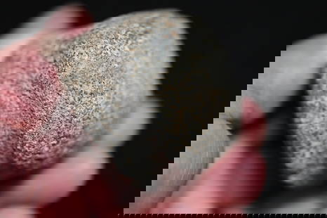 3/4 Groove 1 7/8" Granite War Club Found in Northern Ohio Ex: John Bennett Collection.: 3/4 Groove 1 7/8" Granite War Club Found in Northern Ohio Ex: John Bennett Collection. A Native American granite grooved war club was a formidable weapon used by various indigenous tribes. It typicall