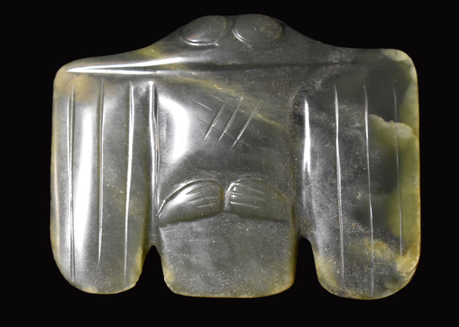 Hongshan Neolithic Jade Bat Pendant found in Northern China (1 of 9)