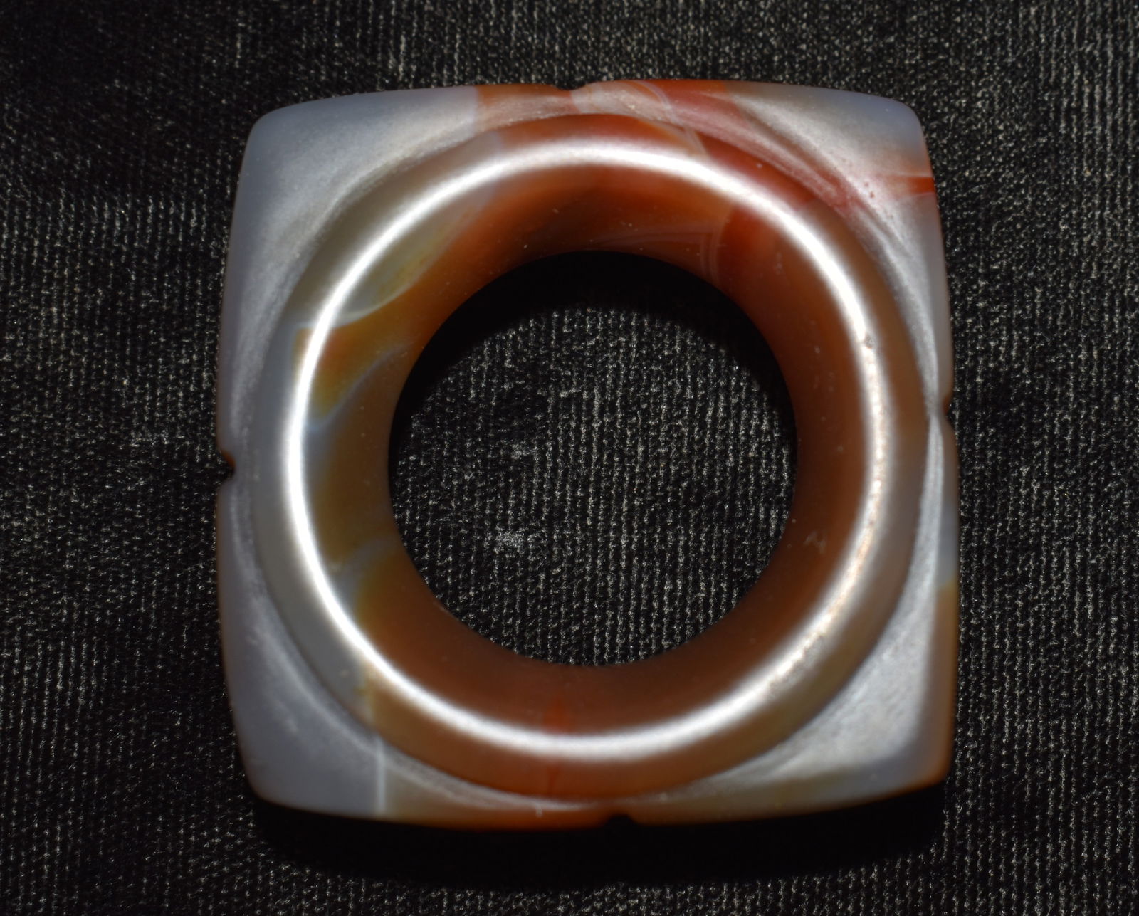 Neolithic Agate Cong Ring found in China (1 of 7)