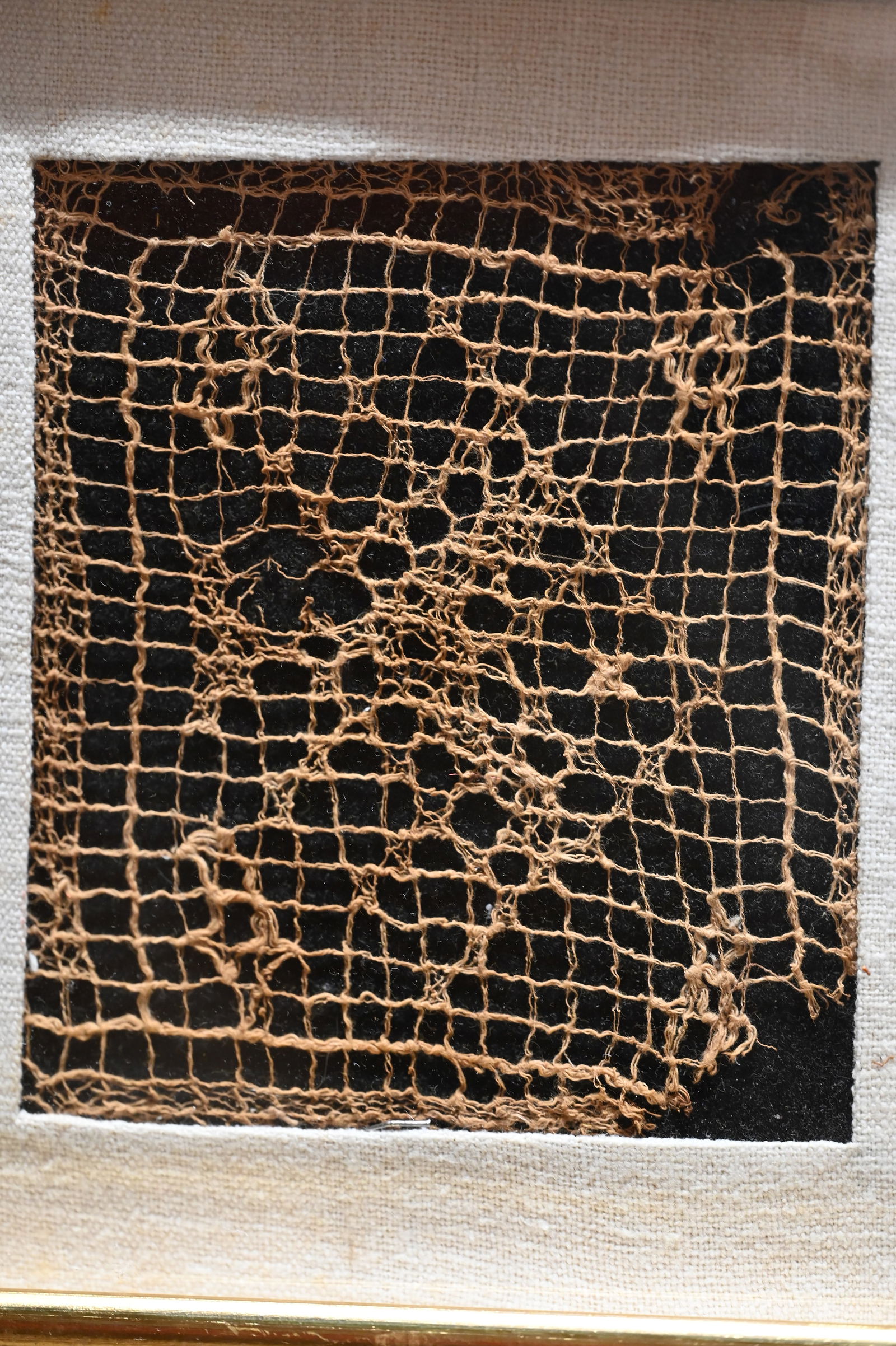 15th Century Framed Pre-Columbian Gauze Textile Panel. Chancay Culture. (1 of 5)