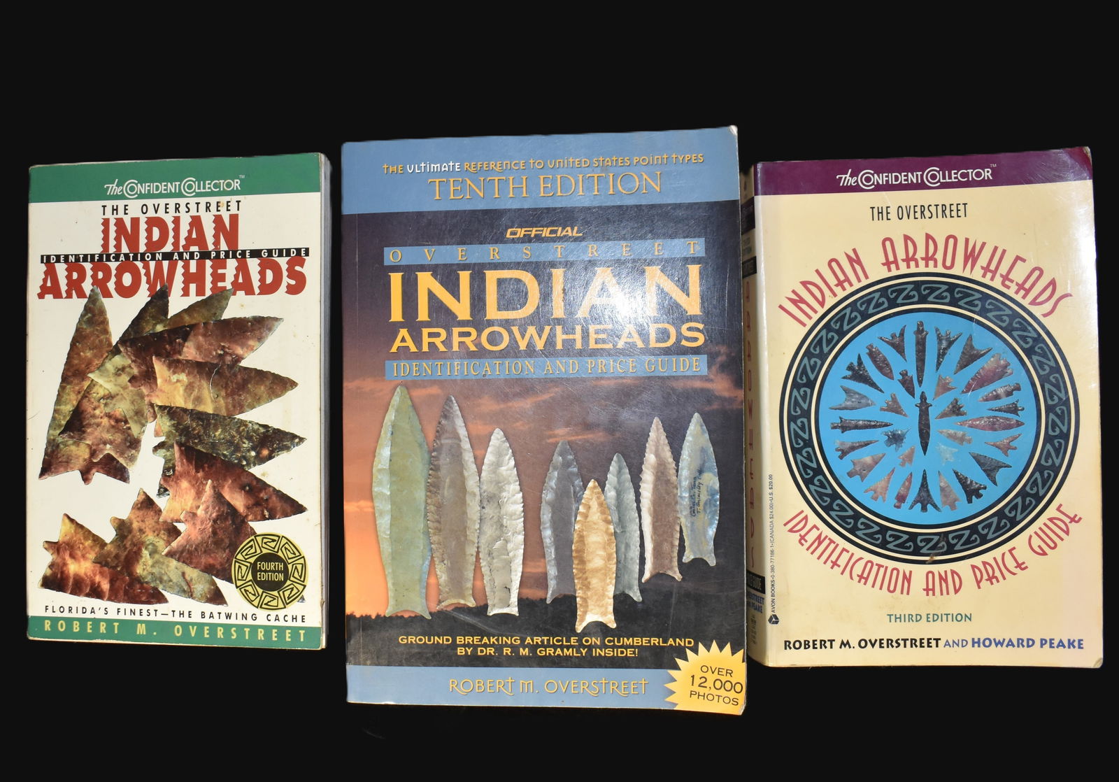 Overstreet's Indian Arrowheads Identification and Price Guide - 3rd, 4th & 10th Editions (1 of 4)