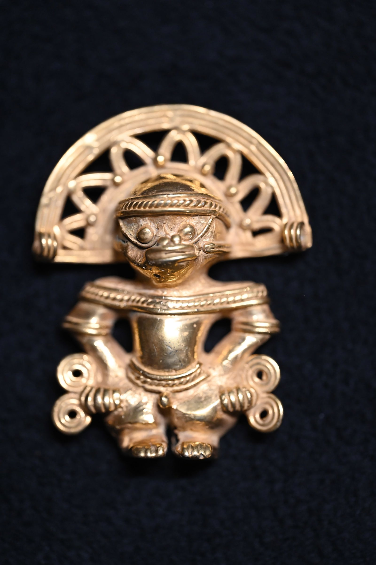 Tairona Tumbaga Pendant Figure. (1 of 4)