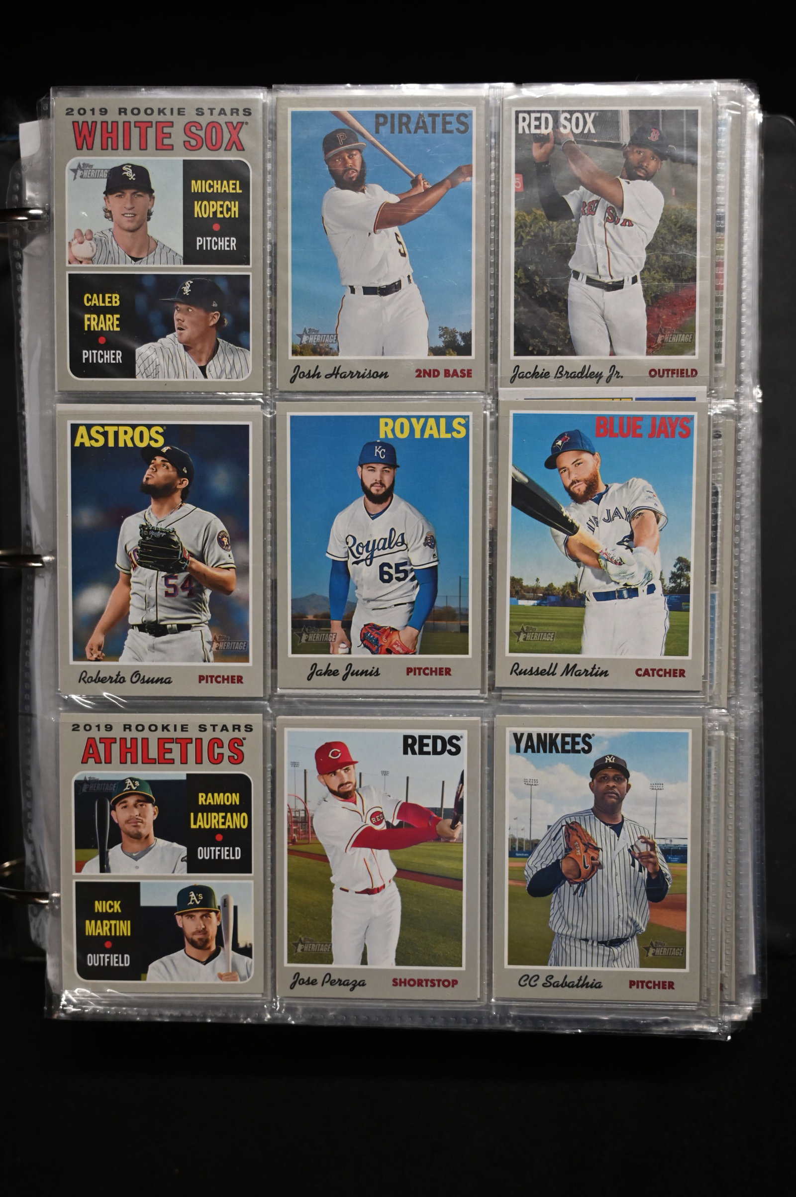 Baseball Cards From 2010's.: Binder of Baseball Cards From 2010's. Includes many Topp's Heritage Cards. Approx 60 Pages.