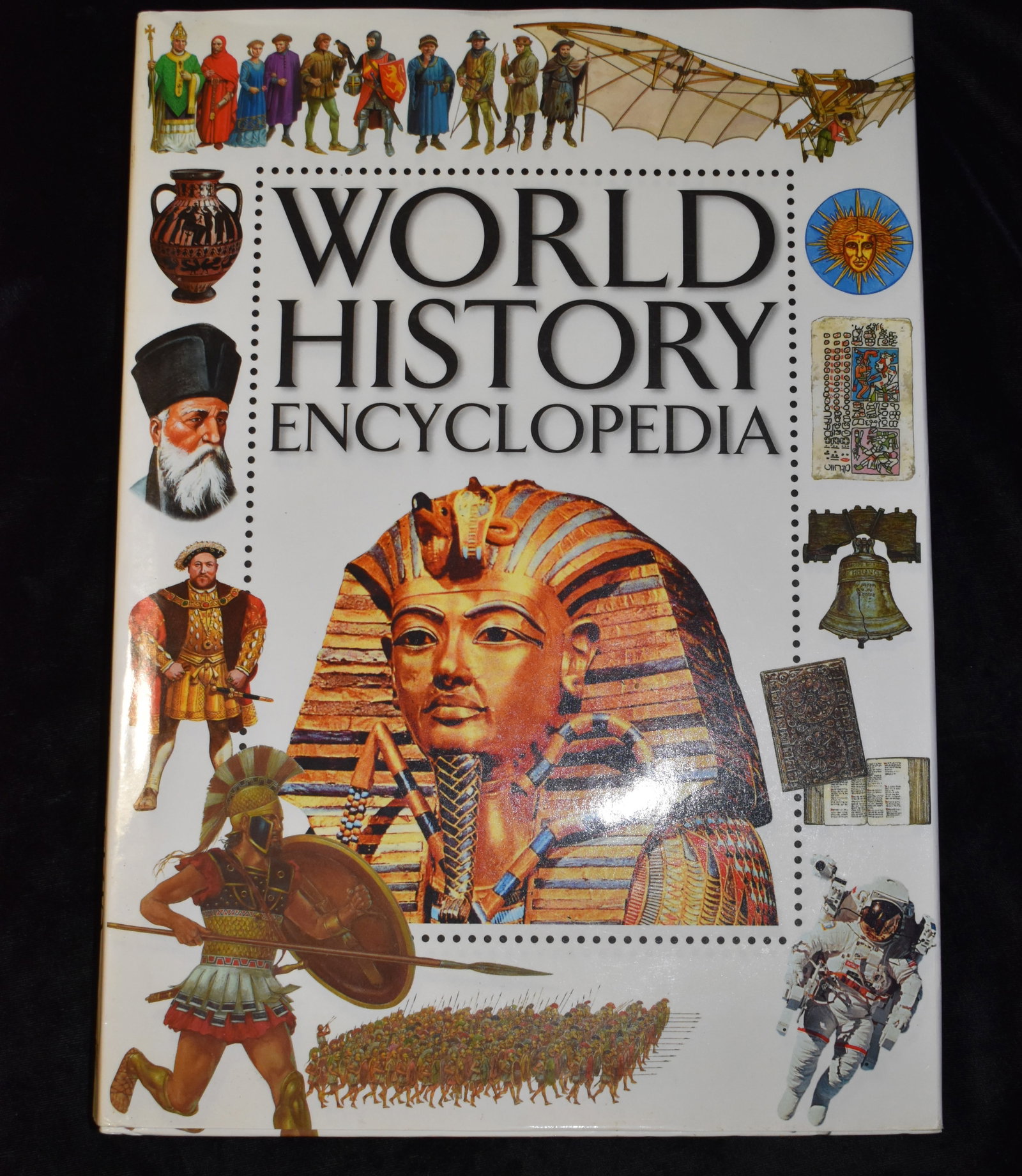1998 WORLD HISTORY ENCYCLOPEDIA : 4 MILLION YEARS AGO: WORLD HISTORY ENCYCLOPEDIA : 4 MILLION YEARS AGO TO THE PRESENT DAY by Ganeri, Anita. Published by Barnes & Noble, New York 1998. Excellent condition folio size hardback with its original dust cover.