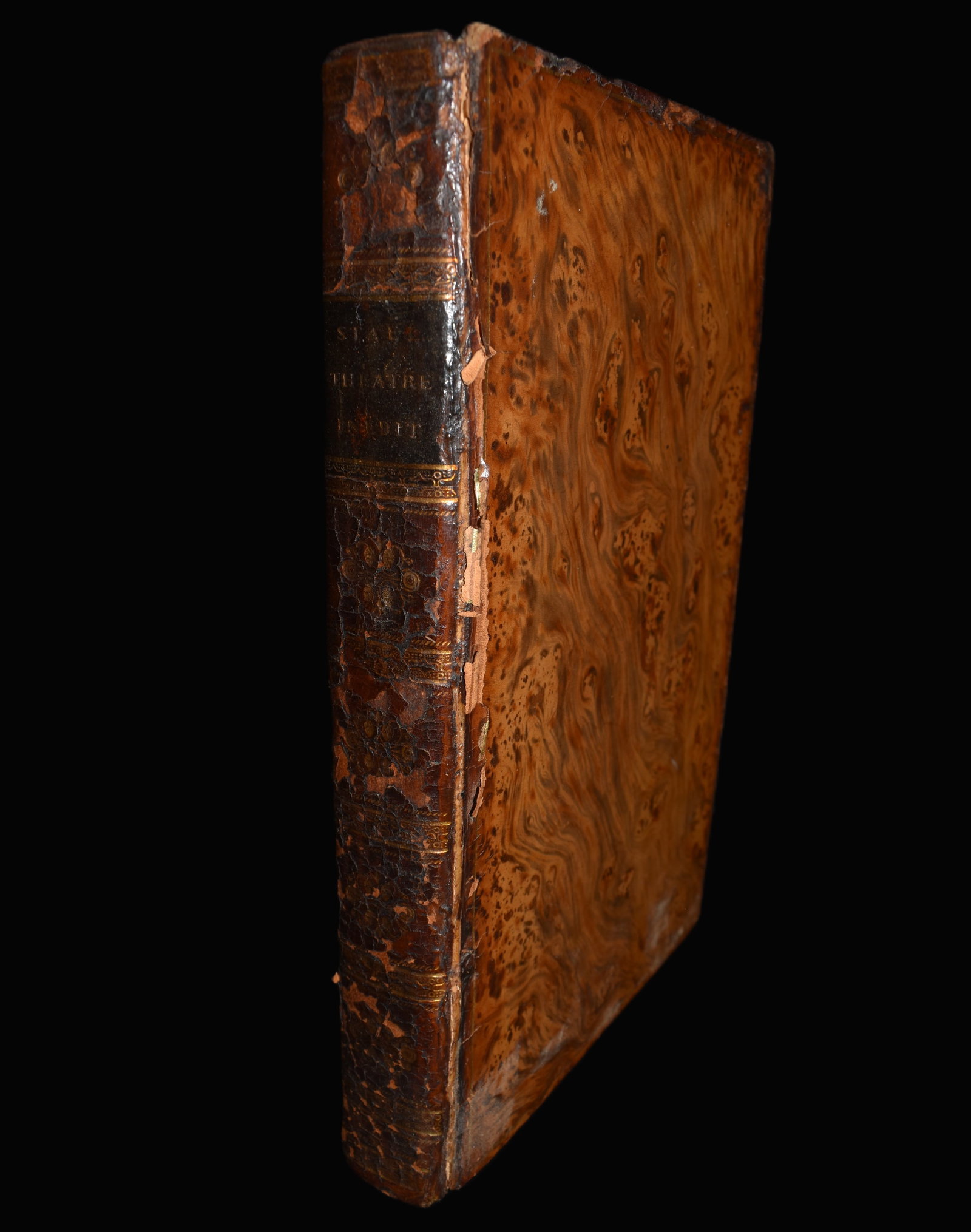 1821 Theatre Inedit by Madame De Stael - Very Rare Book: Theatre Inedit by Madame De Stael. Published in 1821 by Treuttel et Wurtz, a major Franco-German publishing house with offices in Paris, Strasbourg, and London. Madame de Stael's Theatre inedit (Unpub