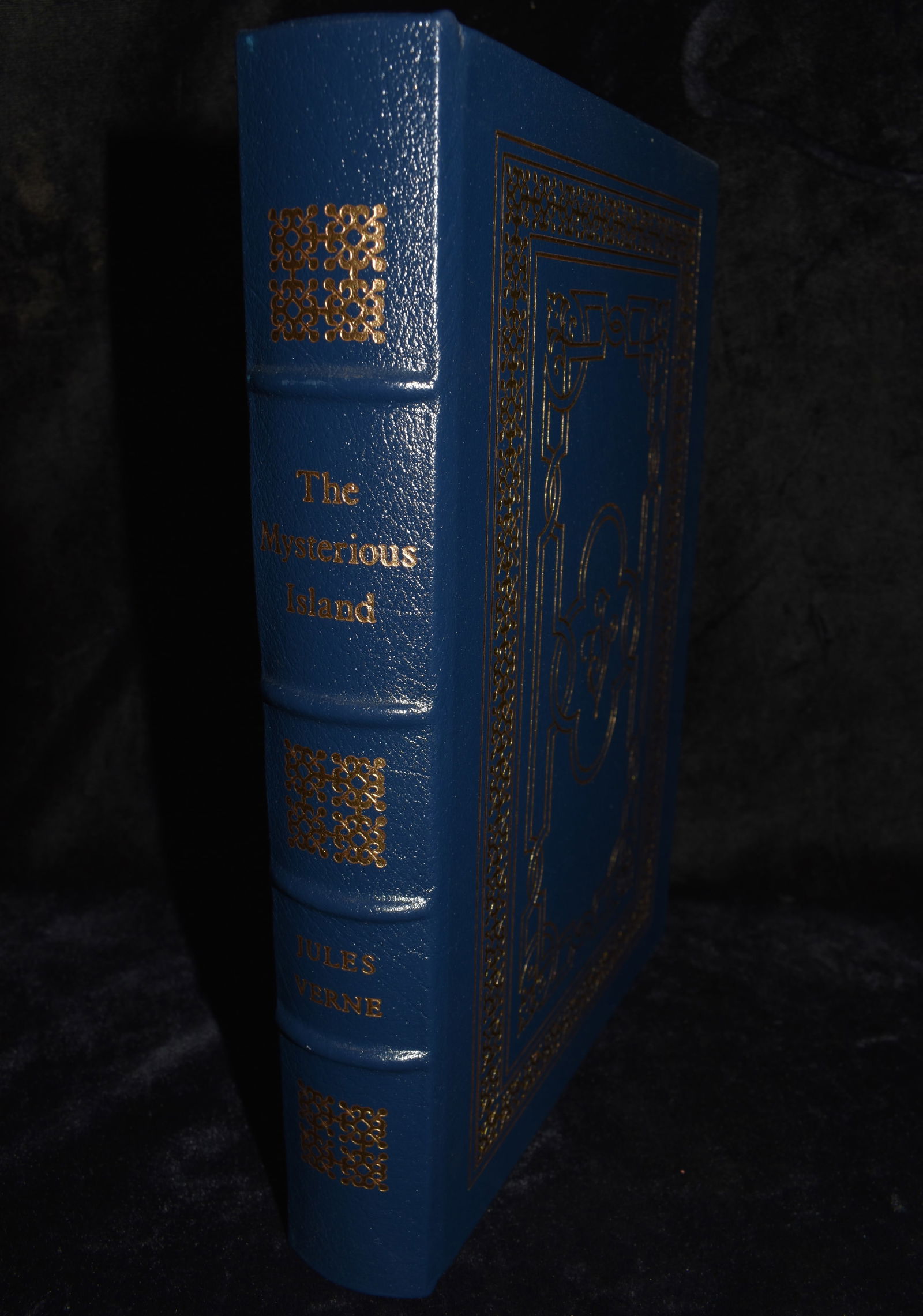 The Mysterious Island by Jules Verne - 1987 Easton Press Full Leather: The Mysterious Island by Verne, Jules and Kingston, W. H. G. (translator). Published by Easton Press, Norwalk, CT, 1987. Fine condition full leather hardback with gold gilt to cover and page edges. Co