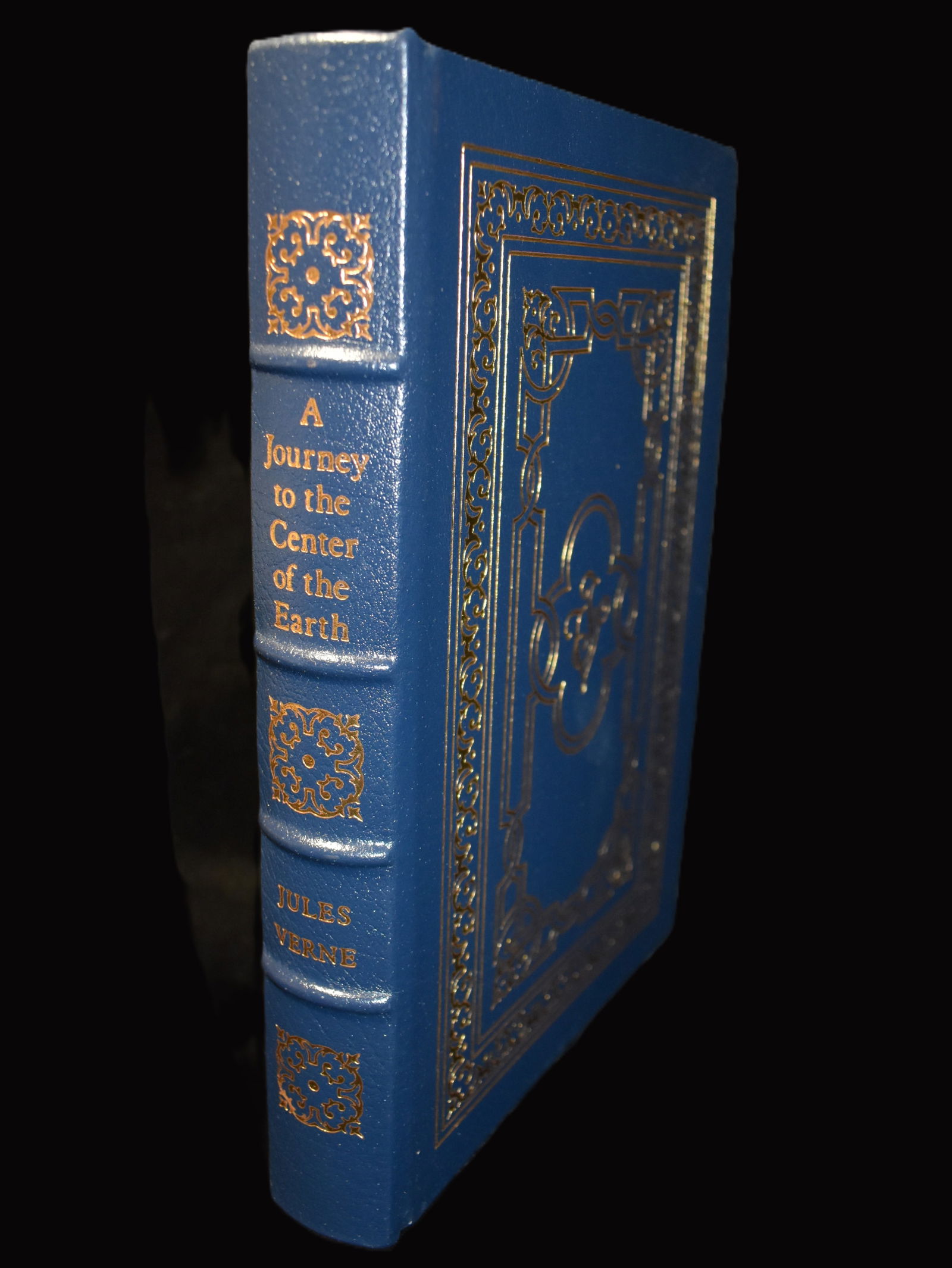 A Journey to the Center of the Earth by Jules Verne - 1966 Easton Press Full Leather: A JOURNEY TO CENTER OF THE EARTH Easton Press by VERNE, Jules. Published by Easton Press, 1966. Fine condition full leather hardback with gold gilt to cover and page edges. Collector's Edition. Easton