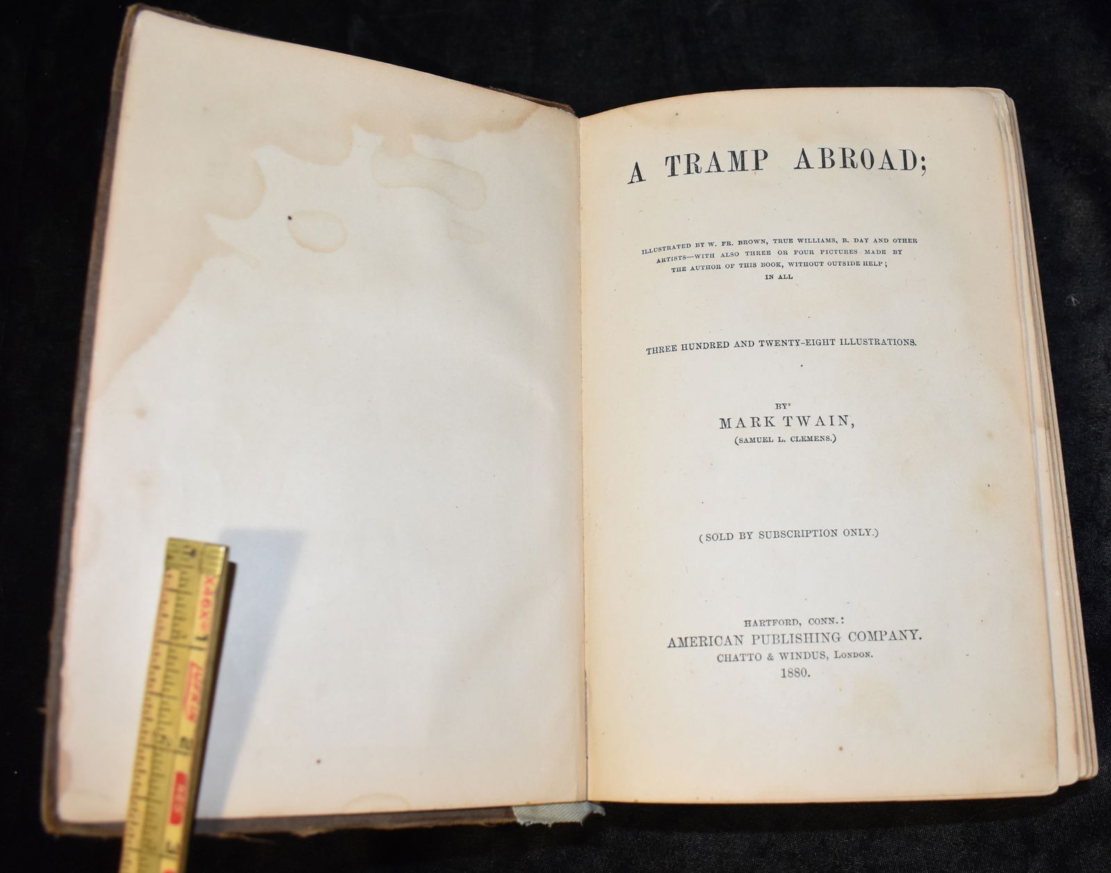 1880 A Tramp Abroad by Mark Twain 1st Edition (1 of 10)