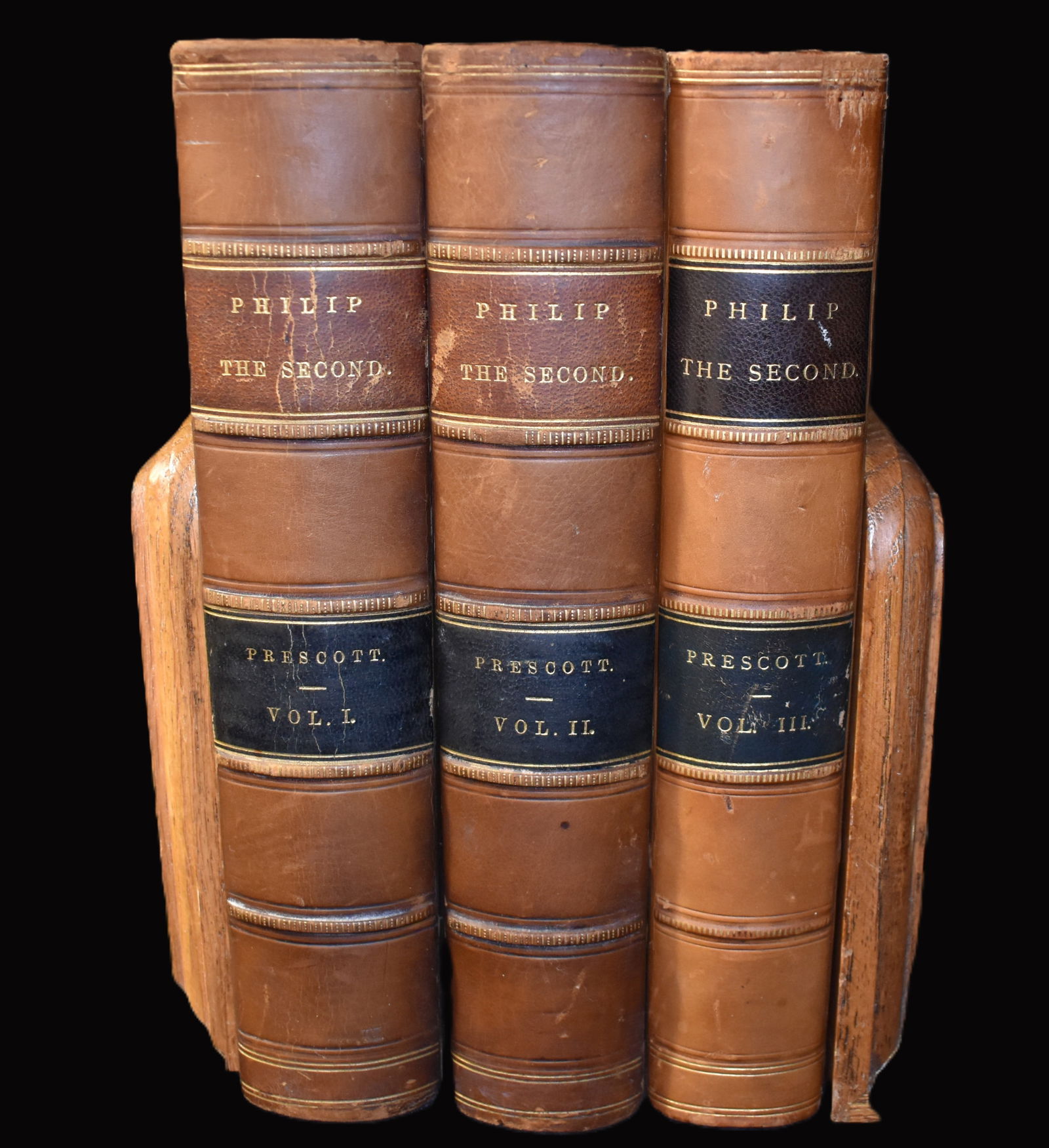 1865 History of the Reign of Philip the Second by William H. Prescott - 3 Volume set (1 of 10)