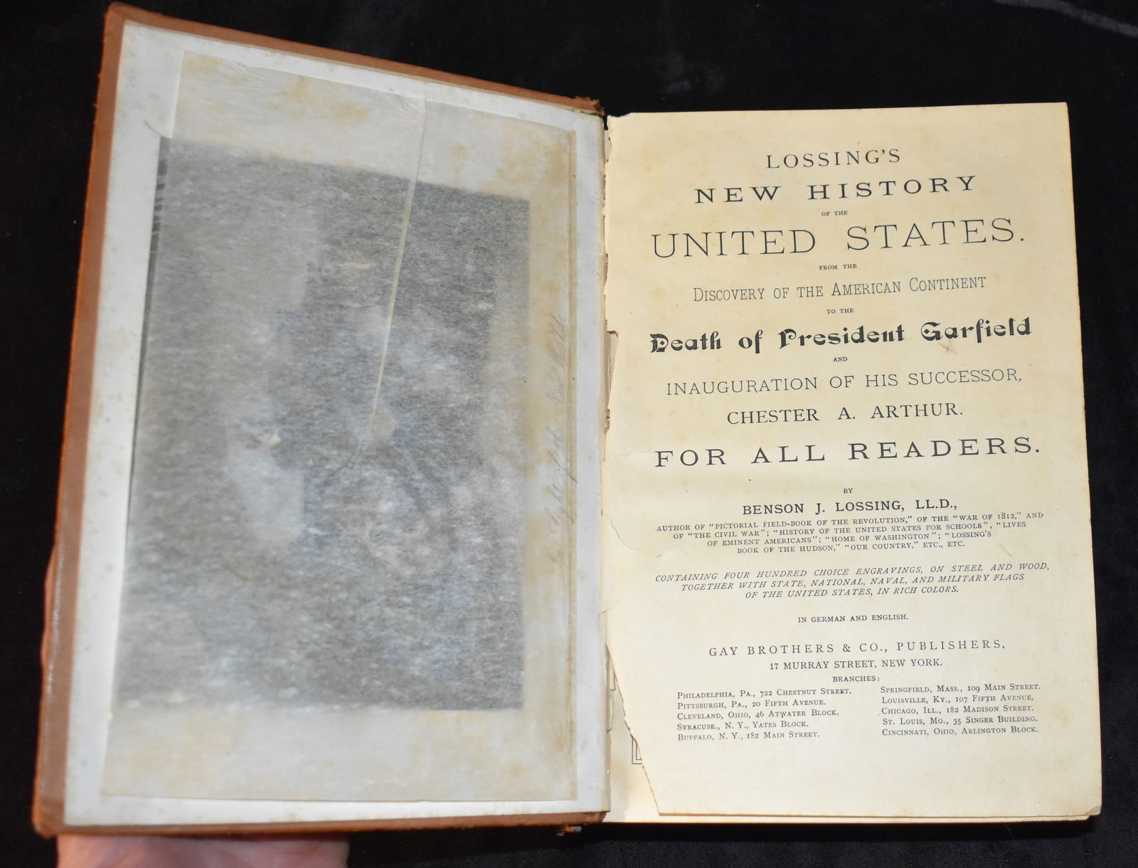 1881 Lossings New History of the United States from the Discovery of the American Continent to the (1 of 7)