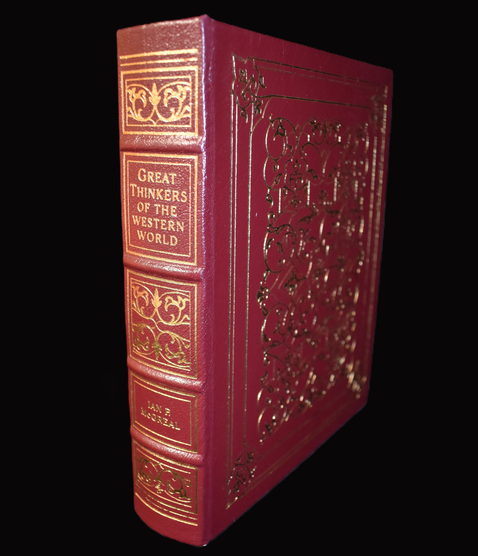 Great Thinkers of the Western World by Ian P. McGreal - Easton Press Full Leather 2001: Great Thinkers of the Western World by Ian P. McGreal. Published by Easton Press, Norwalk, CT 2001. Fine condition full leather hardback with gold gilt to cover and page edges. Collector's Edition. Ea
